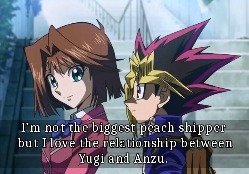 Confession:I’m not the biggest peach shipper but I love the relationship between yugi and anzu