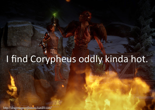 everlickedalamppostinwinter:dragonageconfessions:CONFESSION:  I find Corypheus oddly kinda hot.