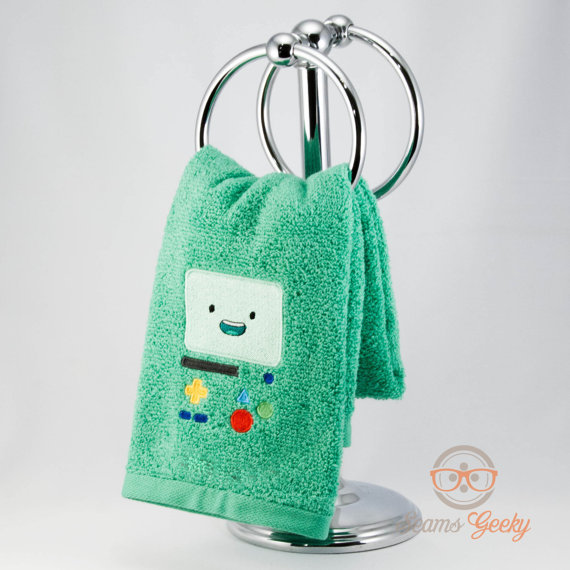 adventuretimestuffz:  Adventure Time Embroidered Hand Towels 