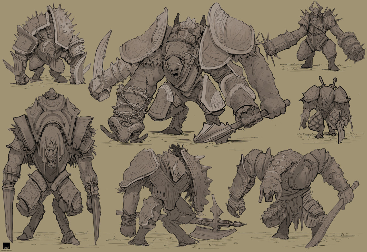 thecollectibles:Weekly Sketches - Bosses by  Sebastian Luca  