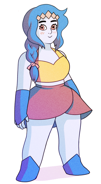 I reworked my gemsona, Rainbow Moonstone! 