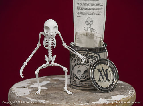 pichiinyan:  crystallized-liquid-liner:  mythicarticulations:  Announcing the original “Chupacabra in a Can”! This poseable Chupacabra skeleton is finally completed and up for sale! You can find it in our Etsy store.  man this is sick!!!!!!!  i need