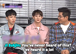 yooneroos:kiseob getting the ego boost they deserve