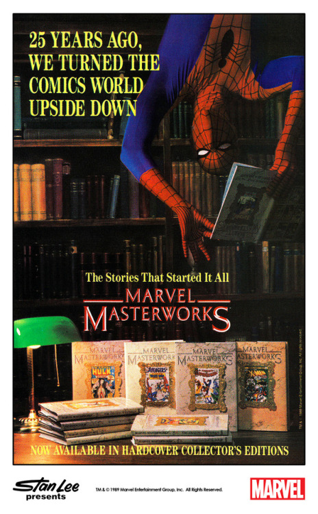 themarvelproject:Marvel house ad for Marvel Masterworks (1989)