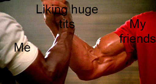 thigh-high-senpai: sketchy-red-dude:  thigh-high-senpai: I like huge tits Me too