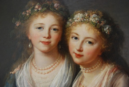 Grand Duchesses Alexandra and Elena Pavlovna of Russia by Louise Elisabeth Vigee-Lebrun.