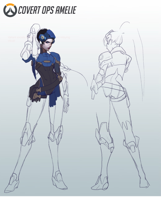 faeriefountainart:  faeriefountainart:  faeriefountainart:   Designing a Widowmaker Skin where she never became an agent of talon and started training with Ana to avenge Gerard after he was assassinated by Talon. Recolor might be blackwatch themed but