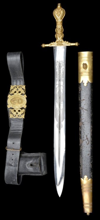 victoriansword:The King’s Bodyguard for Scotland (Royal Company of Archers) Sword and BeltThe 49.4 c