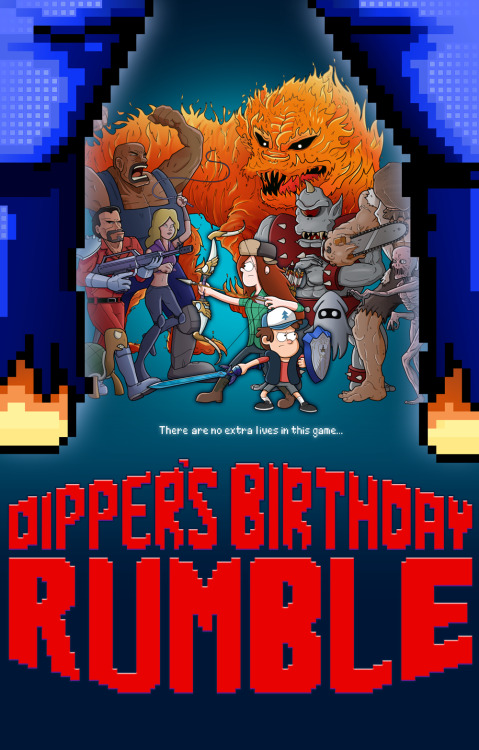 A tribute to ddp456’s beautiful fanfiction: “Dipper’s Birthday Rumble”. Summary quoted below: “On his 13th Birthday, Dipper Pines receives a gift that he had always hoped for. However, an old enemy uses this to gain an advant