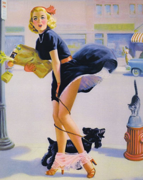 vintage-pinup-girls:Vintage pinup girl by Art Frahm.