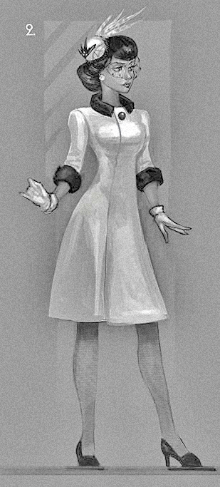 esteljune:  Burial at Sea - Elizabeth concept art  