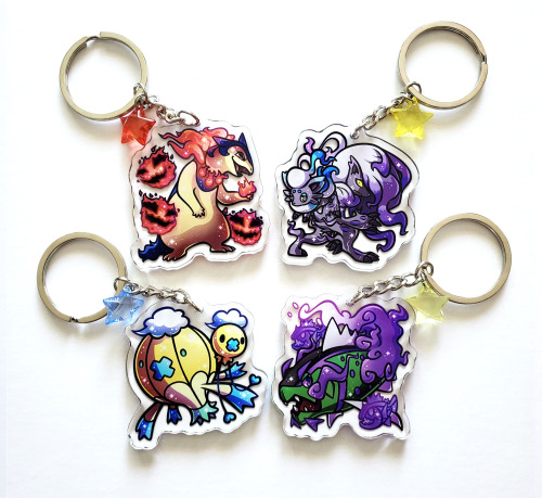 These four new Ghost Pokémon keychain designs will debut (alongside all of the old ones) at Anime Ex