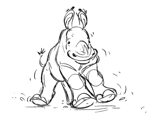 it’s World Rhino Day! The calves remind me of my bulldogs when running, tank puppies :) 