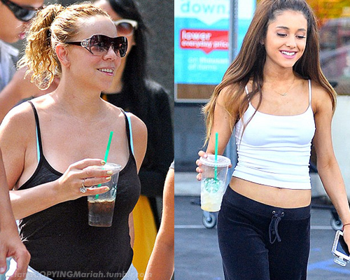 arianacopyingmariah:ari got the venti too smh