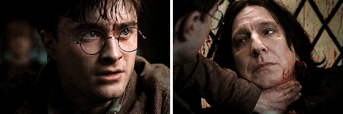 scverussnape:“Severus Snape wasn’t yours,” said Harry. “Snape was Dumbledore’s, Dumbledore’s from th