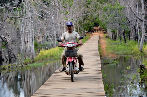 Neak Pean - The Temple of the “Entwined Serpents” - Angkor, Cambodia Set within a rectan