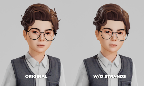 johnnysimmer:Kent Hair (Kids Ver.)Info:Base Game Compatible2 Versions (w/ and w/o strands)24 swatche