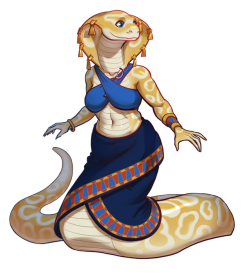 mistercrowbar:Commission of a snake lady, Taia!