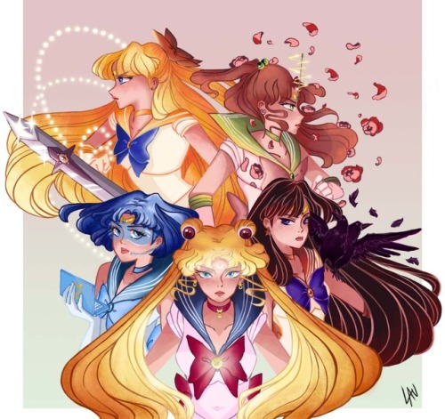 Otro Fanart sobre sailor moon, añadiendo, esta vez, al resto de las sailors scouts