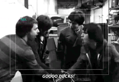 panicatthesocialgathering:So now we have to high five…