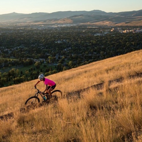 instabicycle: Via @thrphoto: Tacky trails of March. @kristineakland #montana #missoula #mountainbike