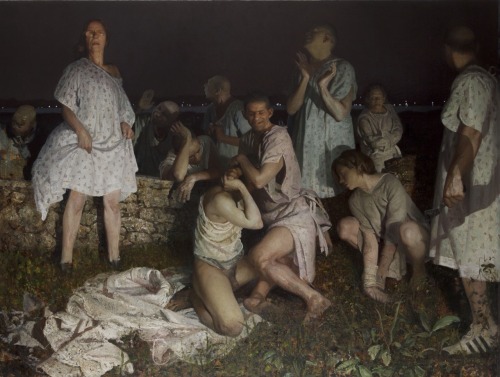 transistoradio:Vincent Desiderio (b.1955), I’Liberati (2011), oil and mixed media on canvas, 8