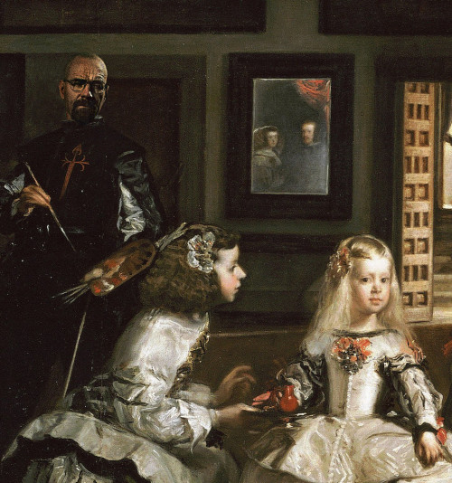 heisenbergchronicles:Las Meninas con Walter White by Jesús Barrera in Sevilla, SpainCreated for this