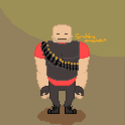 TF2 Heavy Pixel Animation :3