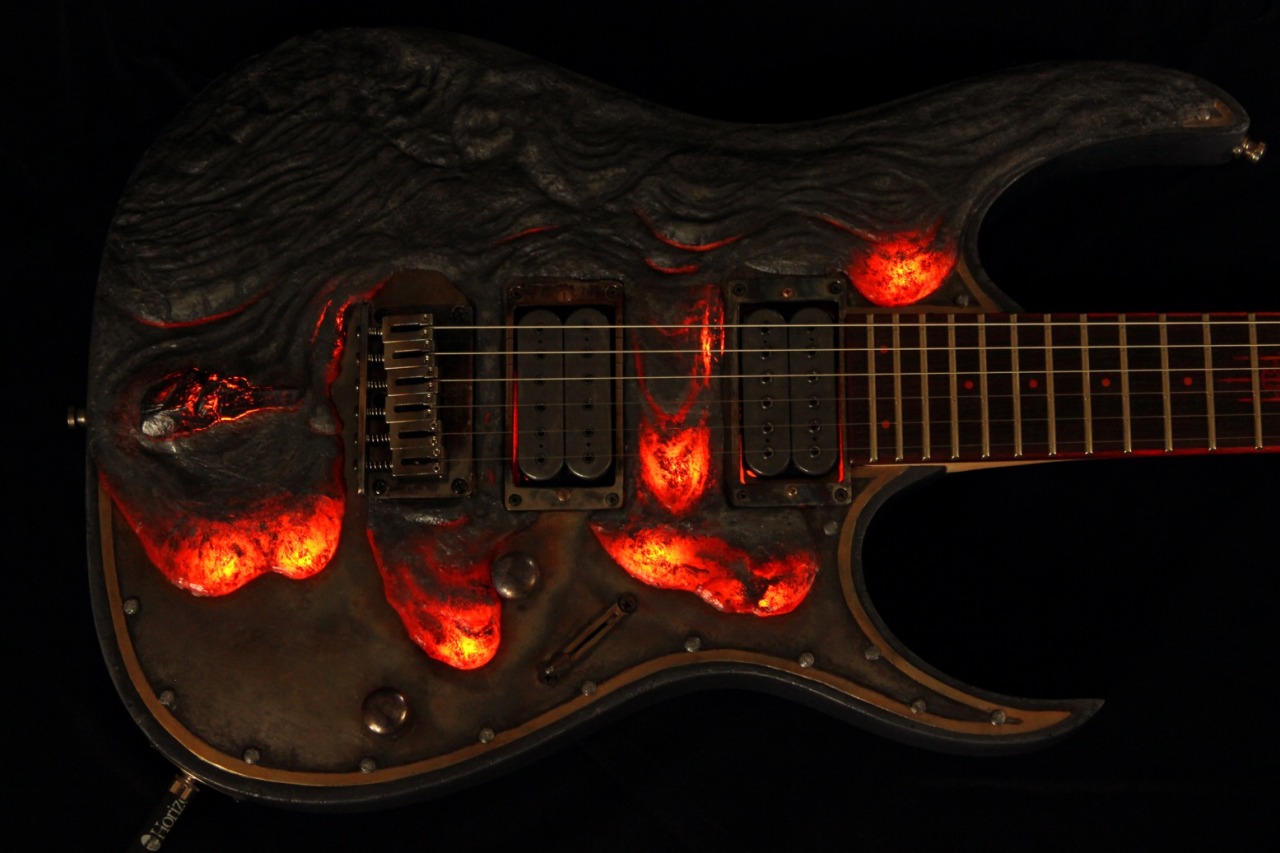 insomniamerica:  glorifiedguitars:  “Molten Diabolic” made by the talents at