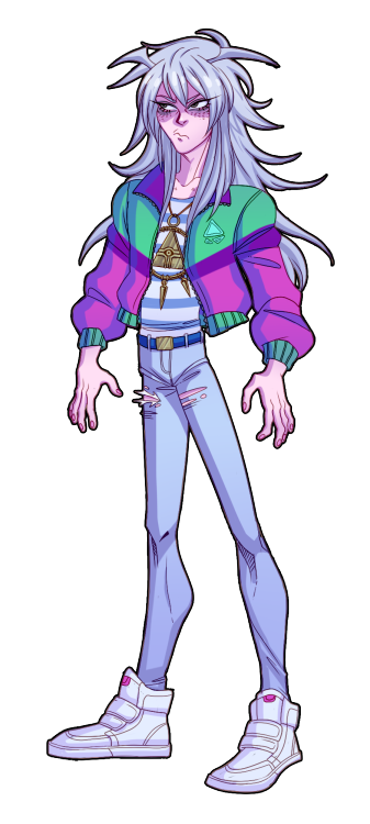 moosemountains:  your favorite ghoul in a 90′s windbreaker lmao
