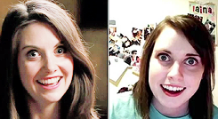  Alison Brie Imitates Popular Internet Memes.   Alison Brie can be my overly attached girlfriend any day of the week!