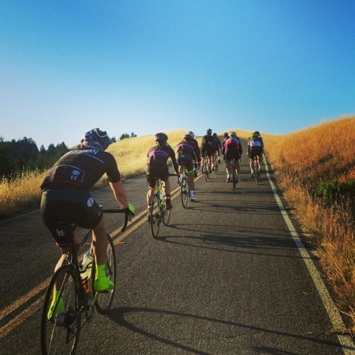missioncycling: Above the clouds with #missioncycling and #sfcyclingclub 415am alarm call. But it w