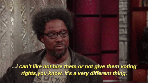 blackmattersus:W. Kamau Bell On Racism vs. Prejudice on The Late Show with Stephen Colbert