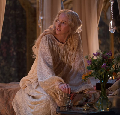 Naomi Watts (as Gertrude in Ophelia) - looking a bit like Ceilidh O'Malley
