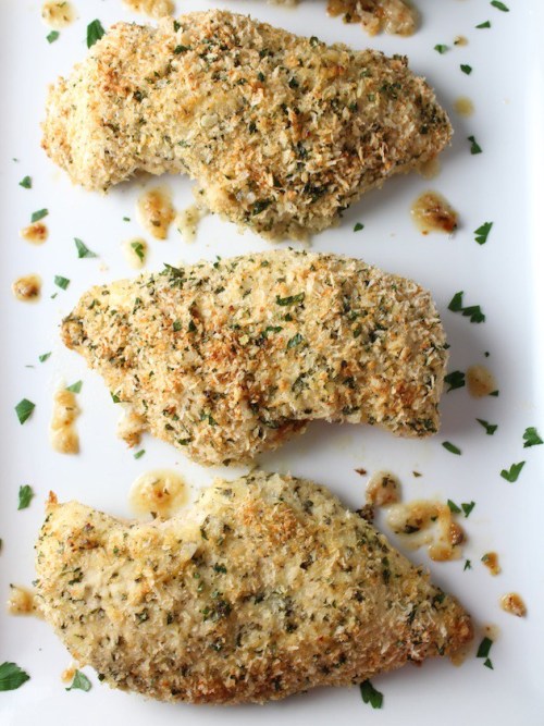 PARMESAN CRUSTED CHICKEN BREASTS