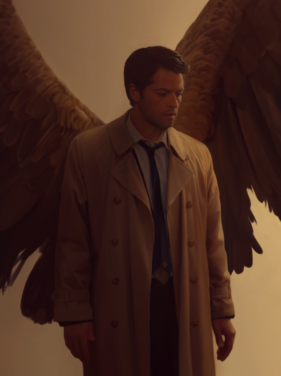 euclase:  Some drawings of Castiel, who is awesome. Photoset by request. &lt;3