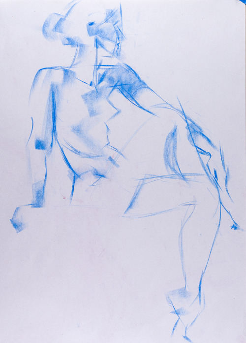 Life drawing. Nupastel