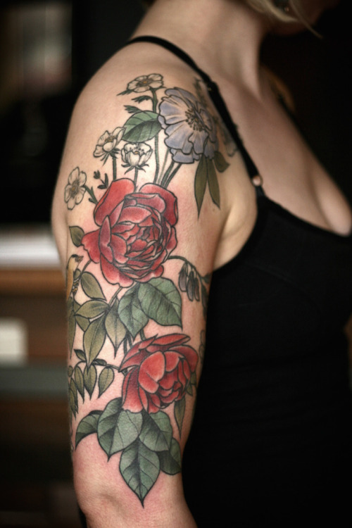 mymodernmet:Exquisitely Beautiful Botanical Tattoos by Alice Carrier