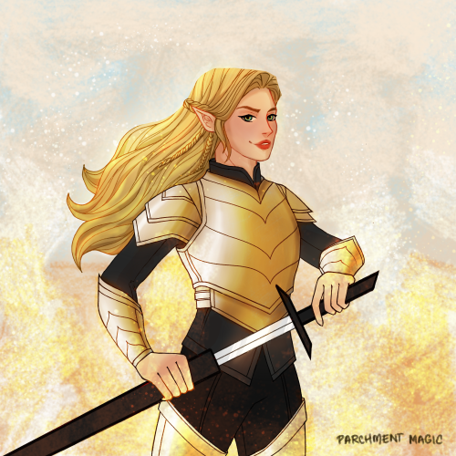 Aelin of the Wildfire! Though I don’t have the fondness for this series that I used to, I still like