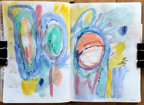 . sketchbook/journal pages found book Nov 2019 . #journal #paintbook #artbook #foundart #alteredbook