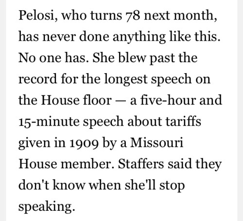 kereeachan: allonsyforever: You can say what you want about Nancy Pelosi, but the woman knows how to