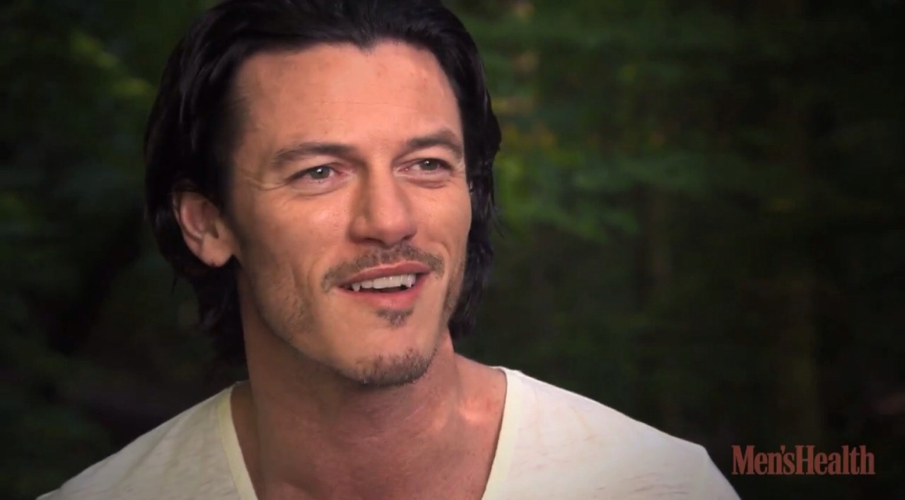 moustacheluke:  Luke Evans - “Mens Health Magazine” BTS  