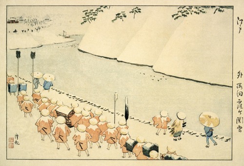 Winter Scenes by Kobayashi Kiyochika (Japan, 1847-1915)