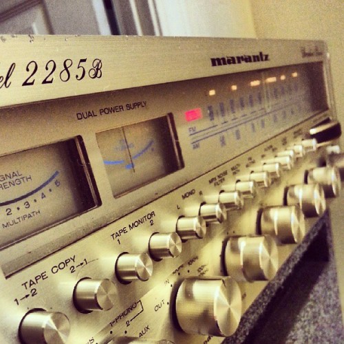 analog-dreams:  Newest pickup! Marantz 2285b, rated 85 wpc but a real 120rms! by -j0ckmystyle- #photostackr 