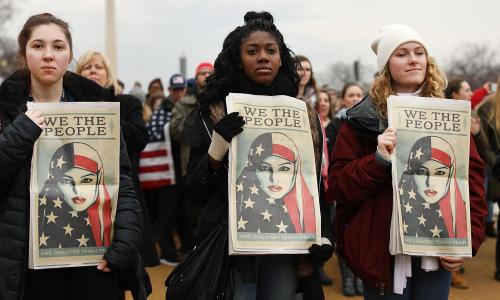 People all over the world are protesting the presidency of Donald Trump. Follow live coverage. Photo