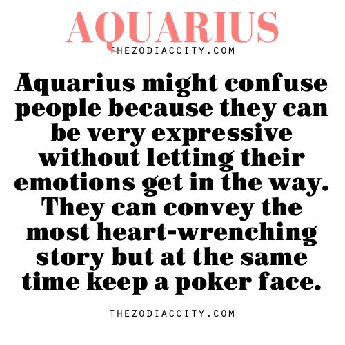 zodiaccity:  Zodiac Aquarius facts: Aquarius might confuse people because they can