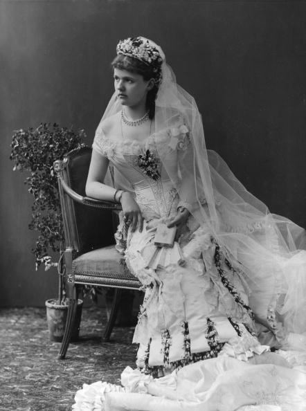 Helena, Duchess of Albany on her wedding day