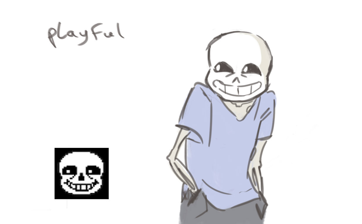 junorsky:just the many emotions of sans