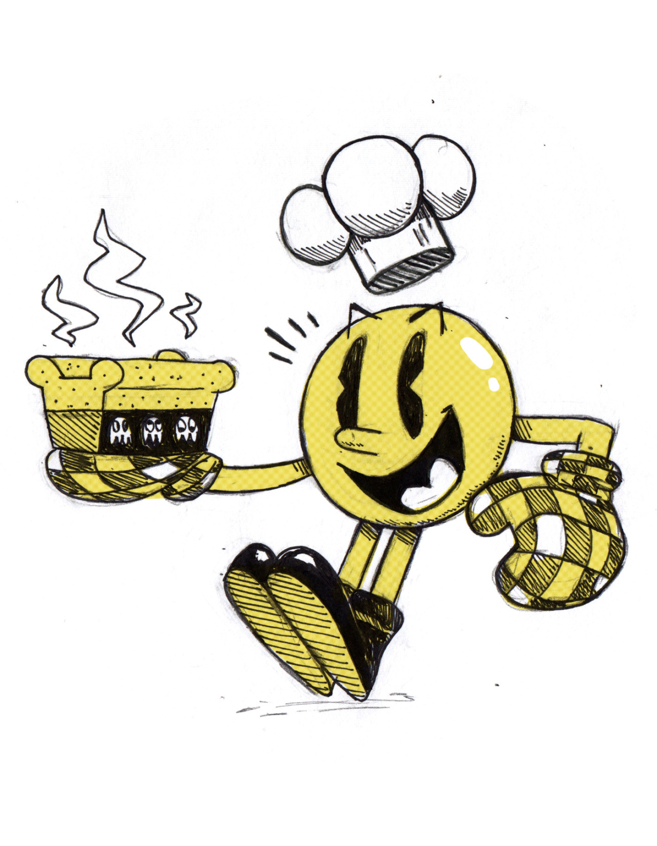 insidematthieu:  Inktober 4,5 and 6. I’ve been playing the new smash bros, can