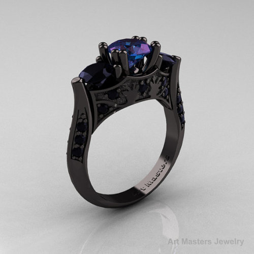 rogueofstars:  Black Gold Rings 